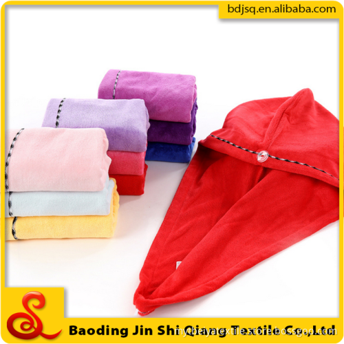 Wholesale thickening dry hair cap microfiber hair drying towel